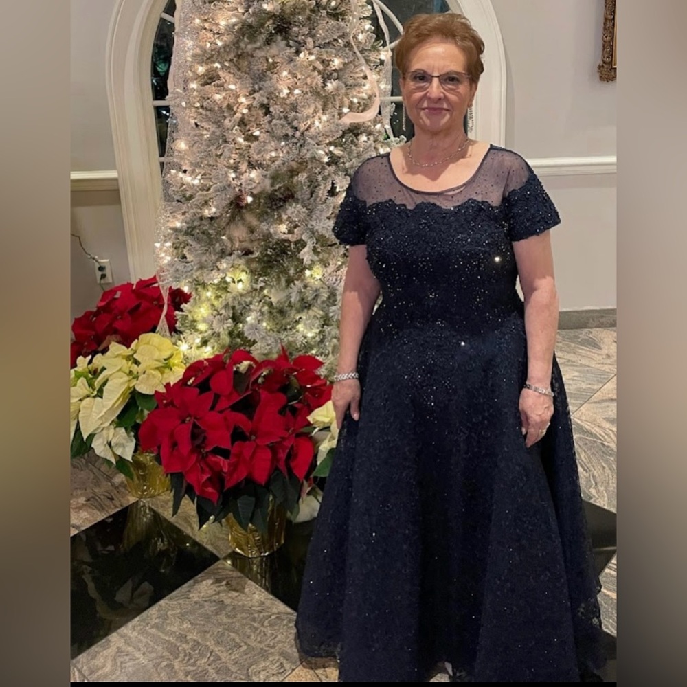 Mother of the Bride or Mother of the Groom - Lara Dress - Size 10 - Navy